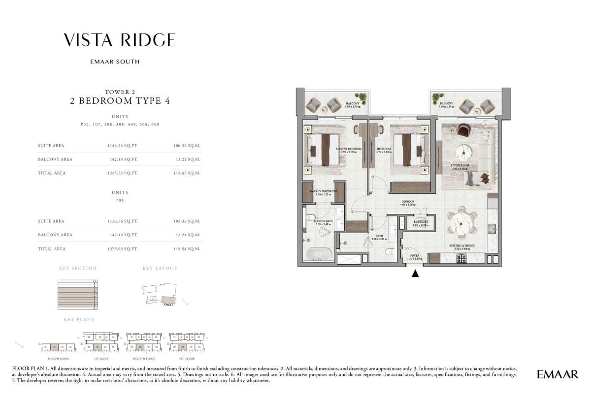 Podium Floor To 7th Floor (Type 3A, Unit P02-708) - Vista Ridge Tower 2